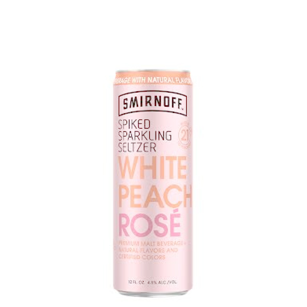 Smirnoff Spiked Sparkling Seltzer White Peach Rose Town & Country
