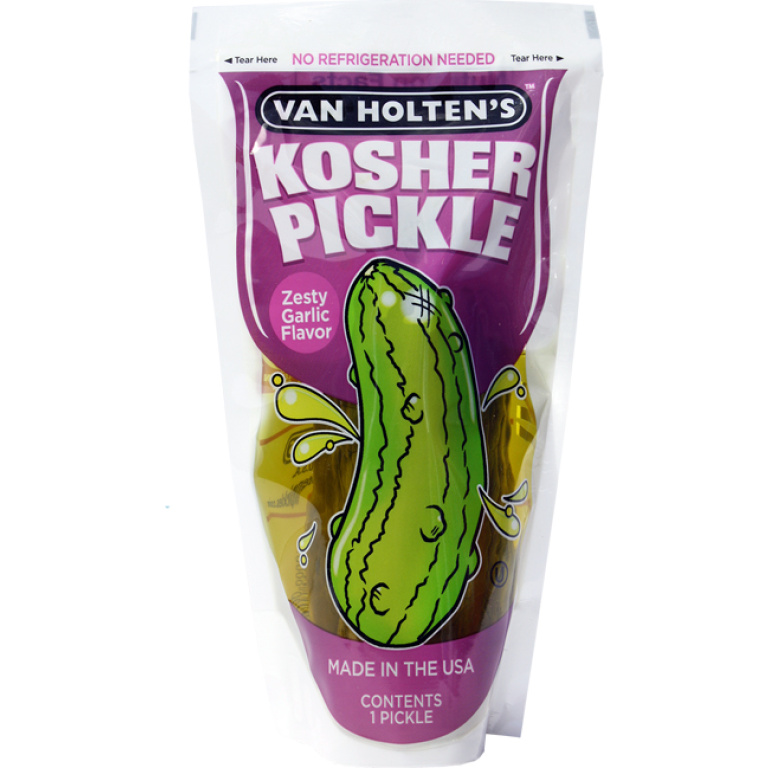 Van Holten’s Jumbo Pickle in a Pouch Zesty Garlic Town & Country